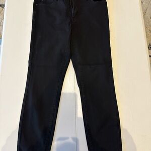 Tahari Black Slim Straight Jeans